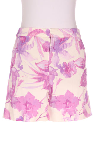 ZARA (BN) Painted floral cotton twlll shorts! 10
