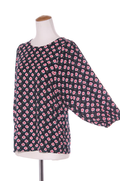 KETZ-KE - Pink pansy billow sleeve top! 8-10