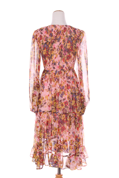 AUGUSTINE - Shirred floral midi dress! 8-10