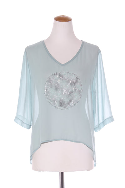 CASHEWS (NZ) Embellished circle chiffon top! 10