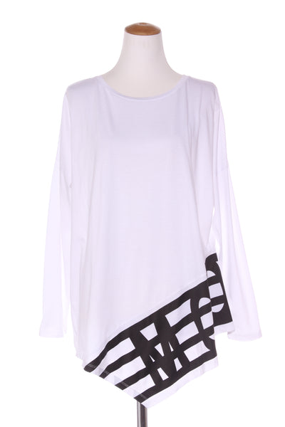 MOOCHI 6 & 7 "Sector" asymmetric cotton top! 12-14