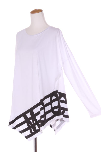 MOOCHI 6 & 7 "Sector" asymmetric cotton top! 12-14