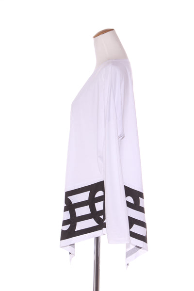 MOOCHI 6 & 7 "Sector" asymmetric cotton top! 12-14