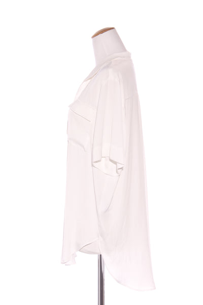 MOTTO - Silky cargo S/S blogger shirt - White! 16