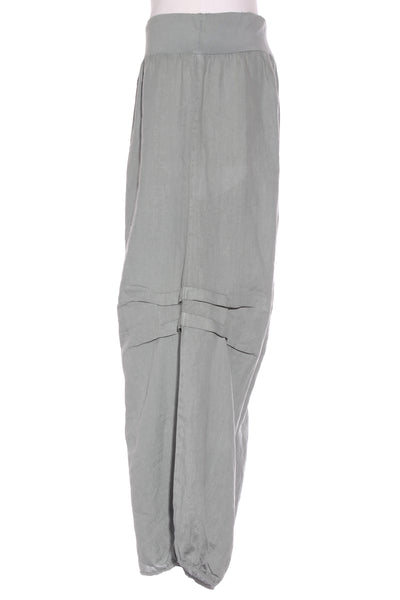 JOHN P (GR) Linen pleated angled hem Tracy pant! 12-14