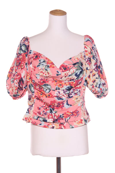 AUGUSTINE (BN) "Lucy" puff sleeve floral top! 16
