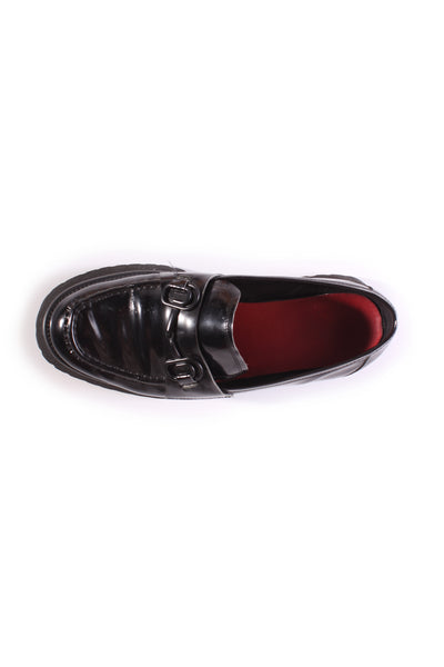 MINX "Bite marks" leather loafers! 38