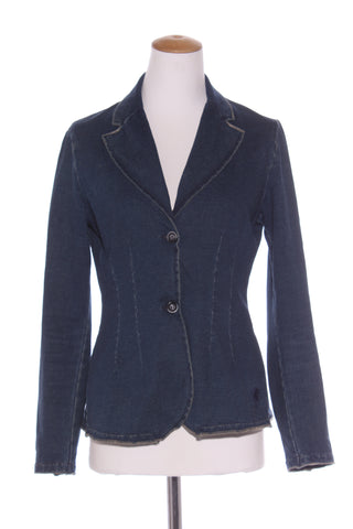 EUROPEAN CULTURE (ITA) Tailored stretch denim jacket! 14