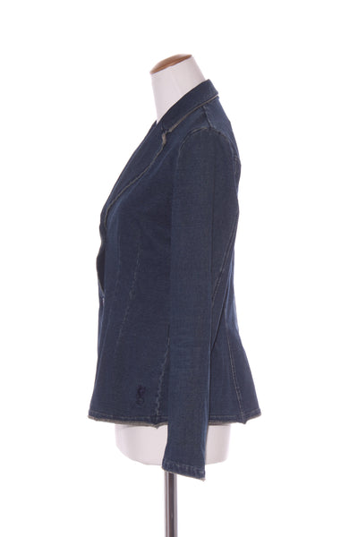 EUROPEAN CULTURE (ITA) Tailored stretch denim jacket! 14
