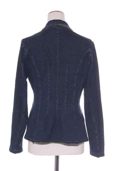 EUROPEAN CULTURE (ITA) Tailored stretch denim jacket! 14