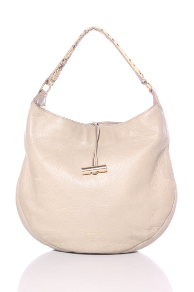 DEADLY PONIES "Mr Finch Luxe" Python Print Handle Hobo Leather bag!