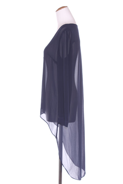 AUGUSTINE - Navy high low chiffon shirt! 12