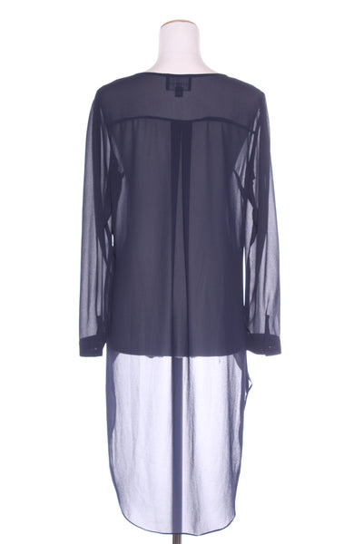 AUGUSTINE - Navy high low chiffon shirt! 12