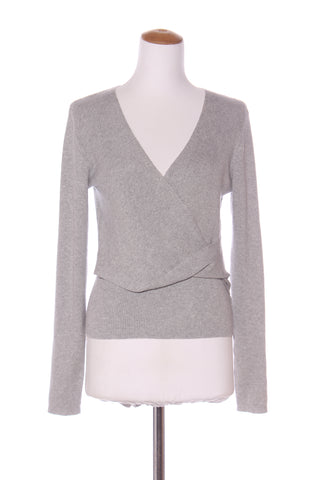 WITCHERY - Wool blend rib knit crossover front top! 12