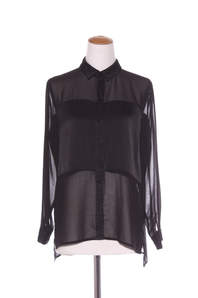 Satin + chiffon panel shirt! 12