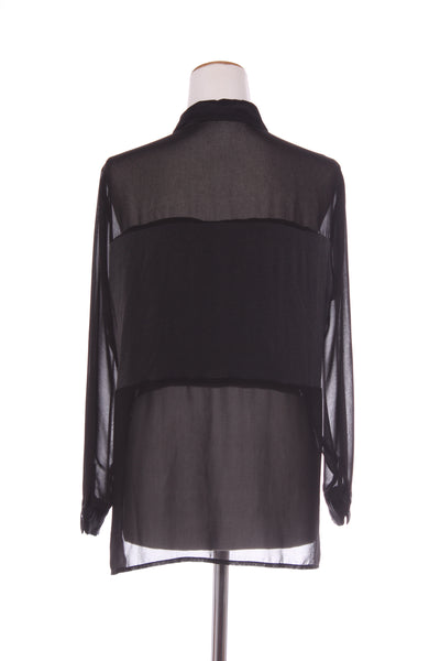 Satin + chiffon panel shirt! 12