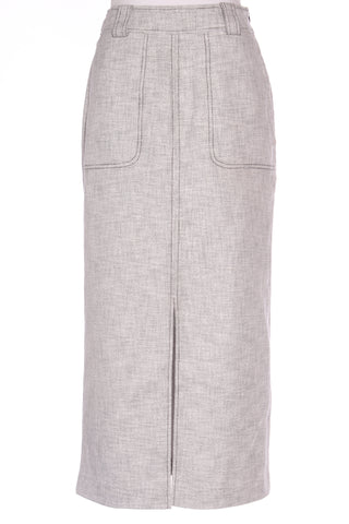MAX - Organic cotton midi skirt - Grey fleck! 10