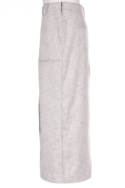 MAX - Organic cotton midi skirt - Grey fleck! 10