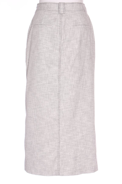 MAX - Organic cotton midi skirt - Grey fleck! 10