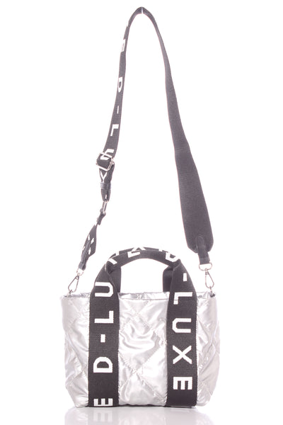 DECJUBA (LN) D-LUXE - Quilted silver bag!