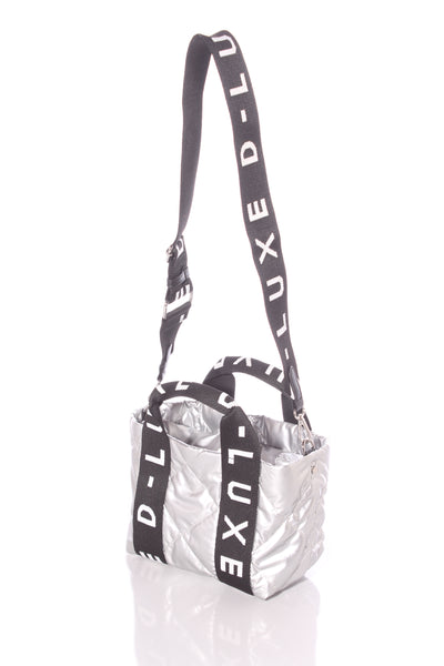 DECJUBA (LN) D-LUXE - Quilted silver bag!