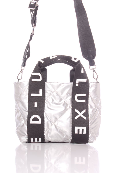 DECJUBA (LN) D-LUXE - Quilted silver bag!