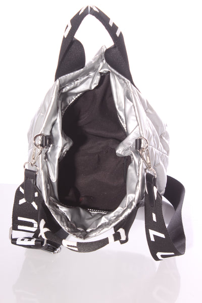DECJUBA (LN) D-LUXE - Quilted silver bag!
