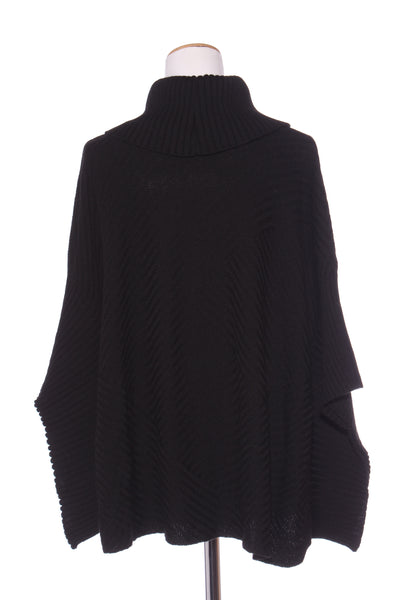 STANDARD ISSUE (NZ) Merino rib knit poncho! 10-14