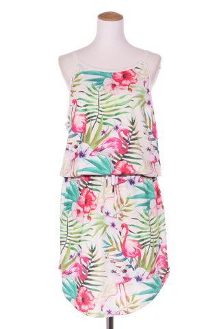 HOME-LEE - Tropical flamingo print dress! 10-12