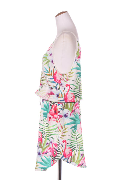 HOME-LEE - Tropical flamingo print dress! 10-12