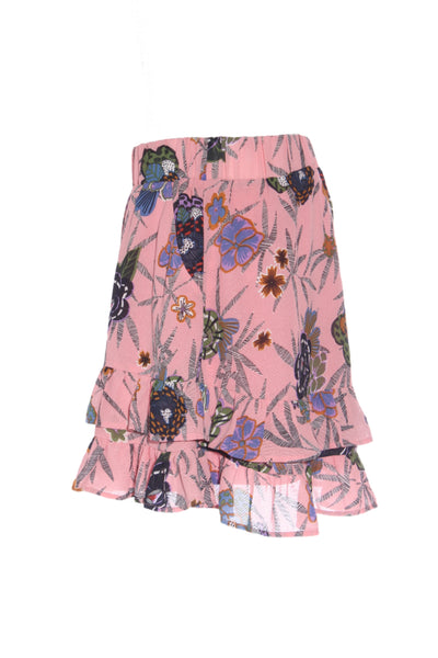 CHARLO - Floral ruffle hem mini skirt! 14