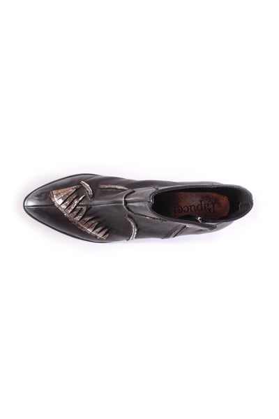 PAPUCEI - Embellished leather ankle boot! 40
