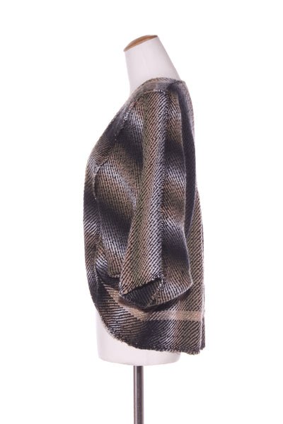 HANDWOVEN By Wilma Rajka-Van Vetze - Wool knit cardi! 8-14