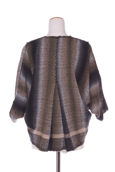 HANDWOVEN By Wilma Rajka-Van Vetze - Wool knit cardi! 8-14
