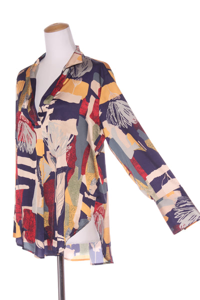 MOTTO - Floral abstract silky blogger shirt! 12