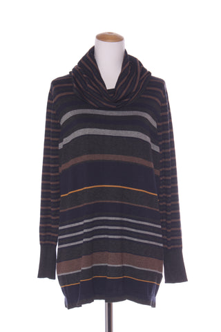 CAPTURE - Polo neck viscose stripe knit! 16
