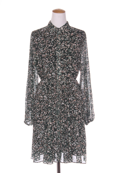 GLOSS (BN) "Reece godet" olive animal shirt dress! 14