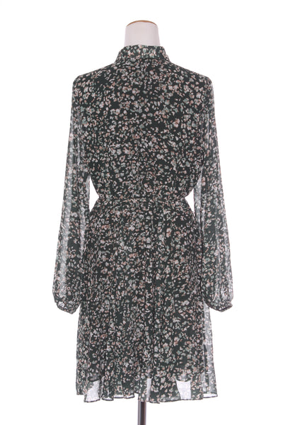 GLOSS (BN) "Reece godet" olive animal shirt dress! 14