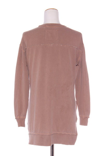 FOXWOOD - Washed milk chocolate cotton sweater! 6-10