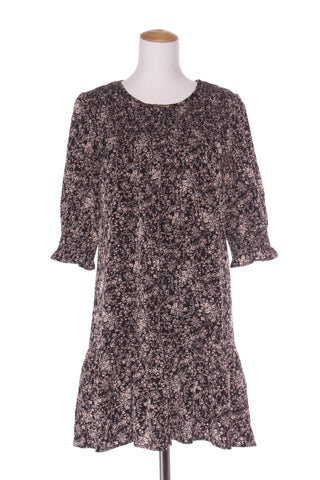 BILLIE - Shirred detail cream floral dress! 12