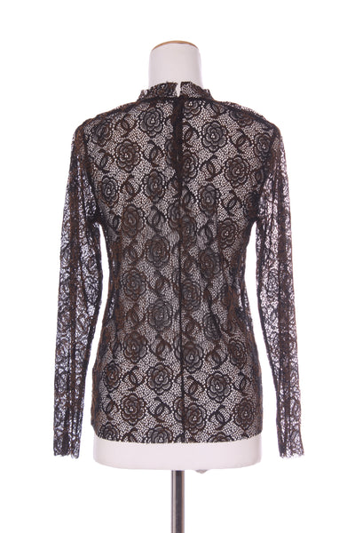 STORM - Velvet flocked lace top 12