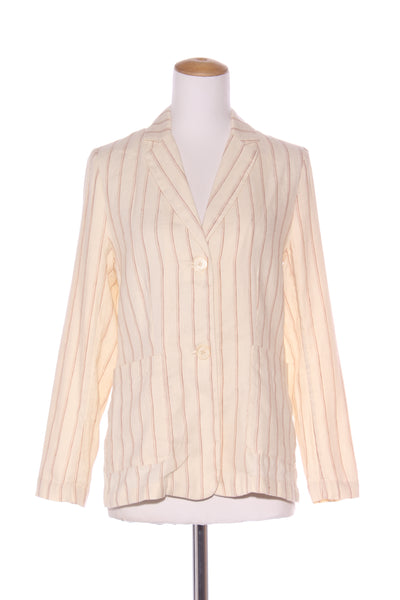 NICE THINGS By Paloma S (BN) Rust stripe linen blazer! 10