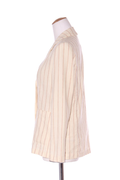 NICE THINGS By Paloma S (BN) Rust stripe linen blazer! 10