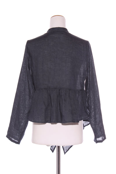 EB & IVE - Ruffle trim linen crop jacket! 10-12