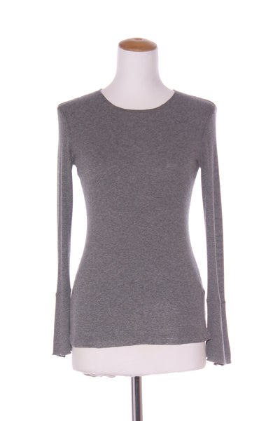 REPERTOIRE (NZ) "Eiffel" rib knit L/S flare sleeve tee! 8-10