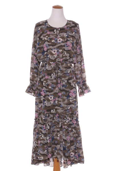 KETZ-KE (BN) "Graphic" floral camo maxi dress! 10-12