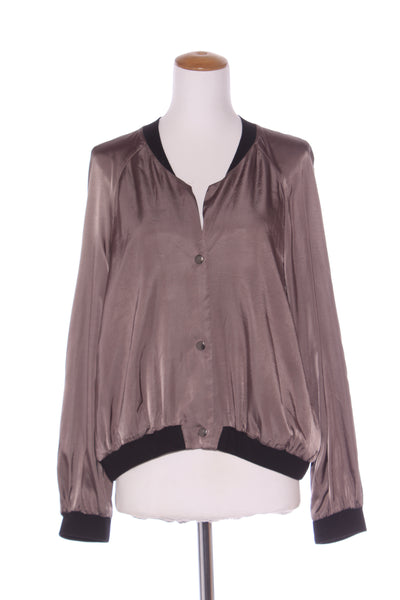 HOPETOWN (NZ) Pewter satin bomber jacket! 12