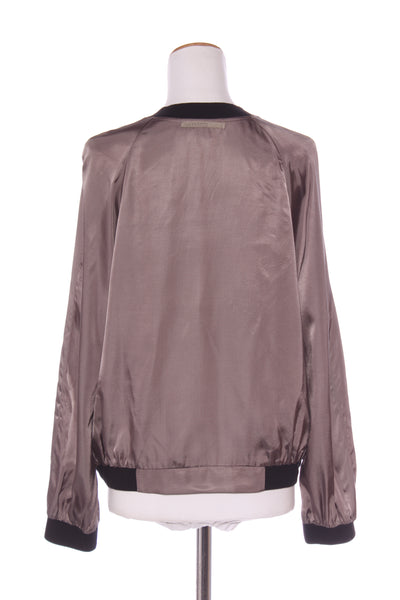 HOPETOWN (NZ) Pewter satin bomber jacket! 12