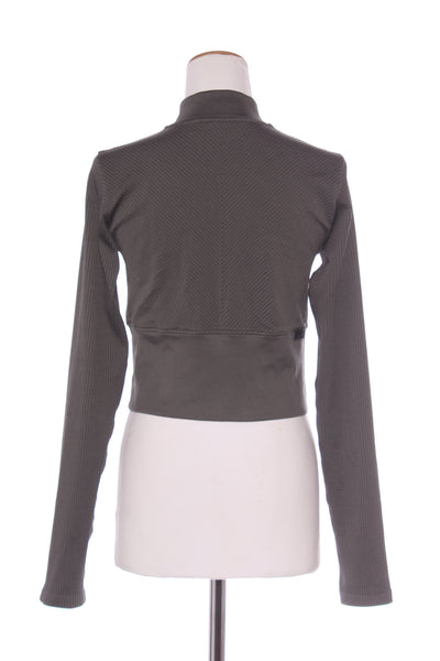 CALVIN KLEIN - Khaki rib knit jacket! 12