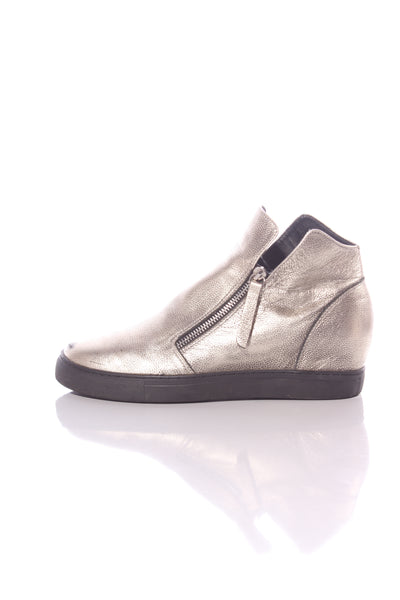 MINX "Willott" metallic gold leather boots! 41